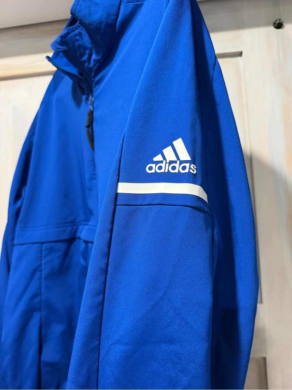 adidas Men's Bright Blue Half-Zip Performance Pullover